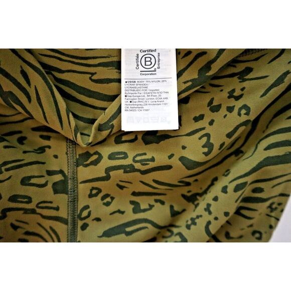Athleta 798638-09 Women Sz S Green Animal Print Transcend 7/8 Tight Leggings - Picture 5 of 11